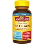 Nature Made Fish Oil Minis, Omega-3, Extra Strength, 1400 mg, Softgels, Lemon Scent - 60 softgels