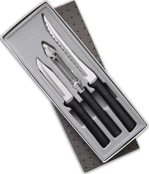 RADA CUTLERY G218 PEEL,PARE &amp; SLICE GIFT SET BLACK HANDLE