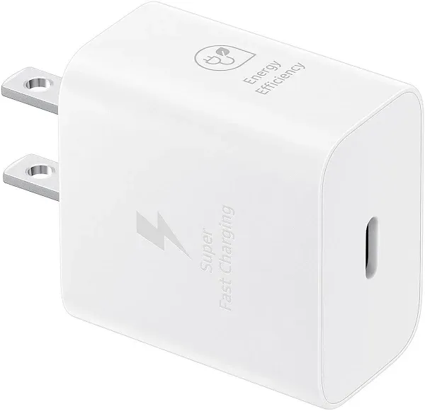 Samsung - 25W Super Fast Charging Wall Charger - White New/Sealed