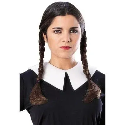 Wednesday Addams Family Adult Costume Wig