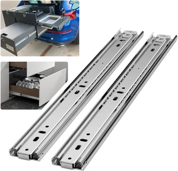 1 Pair 12 Inch 150 Lb Heavy Duty Drawer Slides Full Extension Ball Bearing Ca...