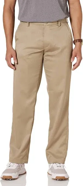 31x34 Amazon Essentials Mens Classic Fit Stretch Golf Pant Khaki Brown NEW