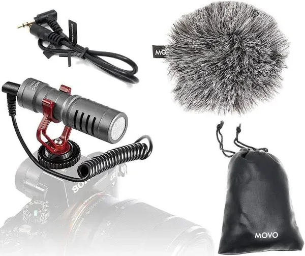 Movo VXR10 Universal Camera Shotgun Microphone for Video Recording