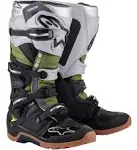 Alpinestars Tech 7 (Previous Collection) Black Silver Military Green Enduro Boots