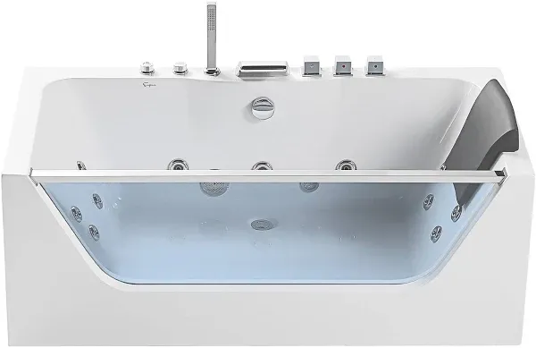 Empava 59 in. Whirlpool Rectangular Bathtub - EMPV-59JT408LED