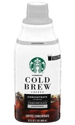 Starbucks Coffee Concentrate Cold Brew Signature Black