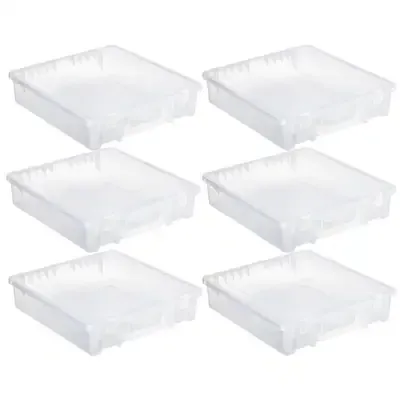 6 Pack: 12" x 12" Latching Storage Case by Simply Tidy™