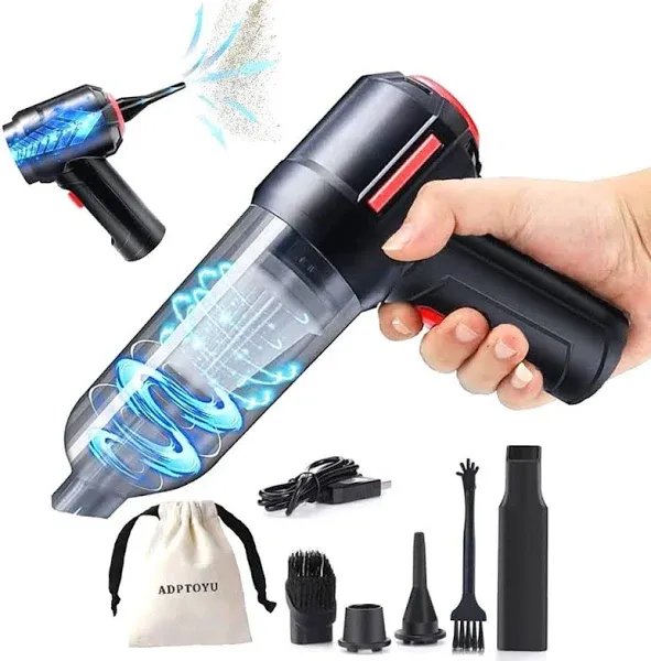 ADPTOYU 3-in-1 Portable Small Cordless Handheld Vacuum Cleaner