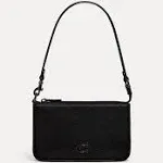 Pouch Bag - Coach - Leather - Black