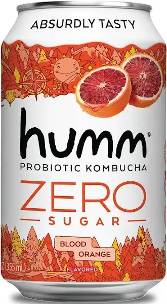 Humm Probiotic Kombucha Zero Sugar Raspberry Lemonade