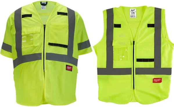 High Visibility Vest,L/XL,Yellow/Green