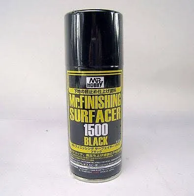 Mr. Hobby B526 Spray Mr Finishing Surfacer 1500 Black 100ml