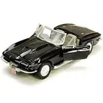 1967 Chevy Corvette, Black - Motormax 73224 - 1/24 Scale Diecast Model Toy Car