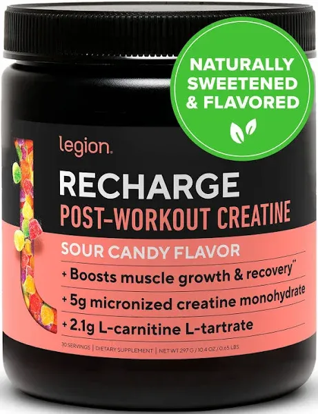 Legion Recharge Post-Workout Recovery Supplement - 60 Servings (strawberry kiwi)