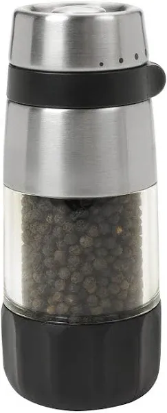 OXO Good Grips Salt and Pepper Grinder Set + OXO Good Grips Glass Sugar Dispenser