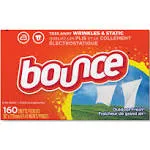 Bounce Fabric Softener Sheets, Outdoor Fresh, 160 Sheets/Box