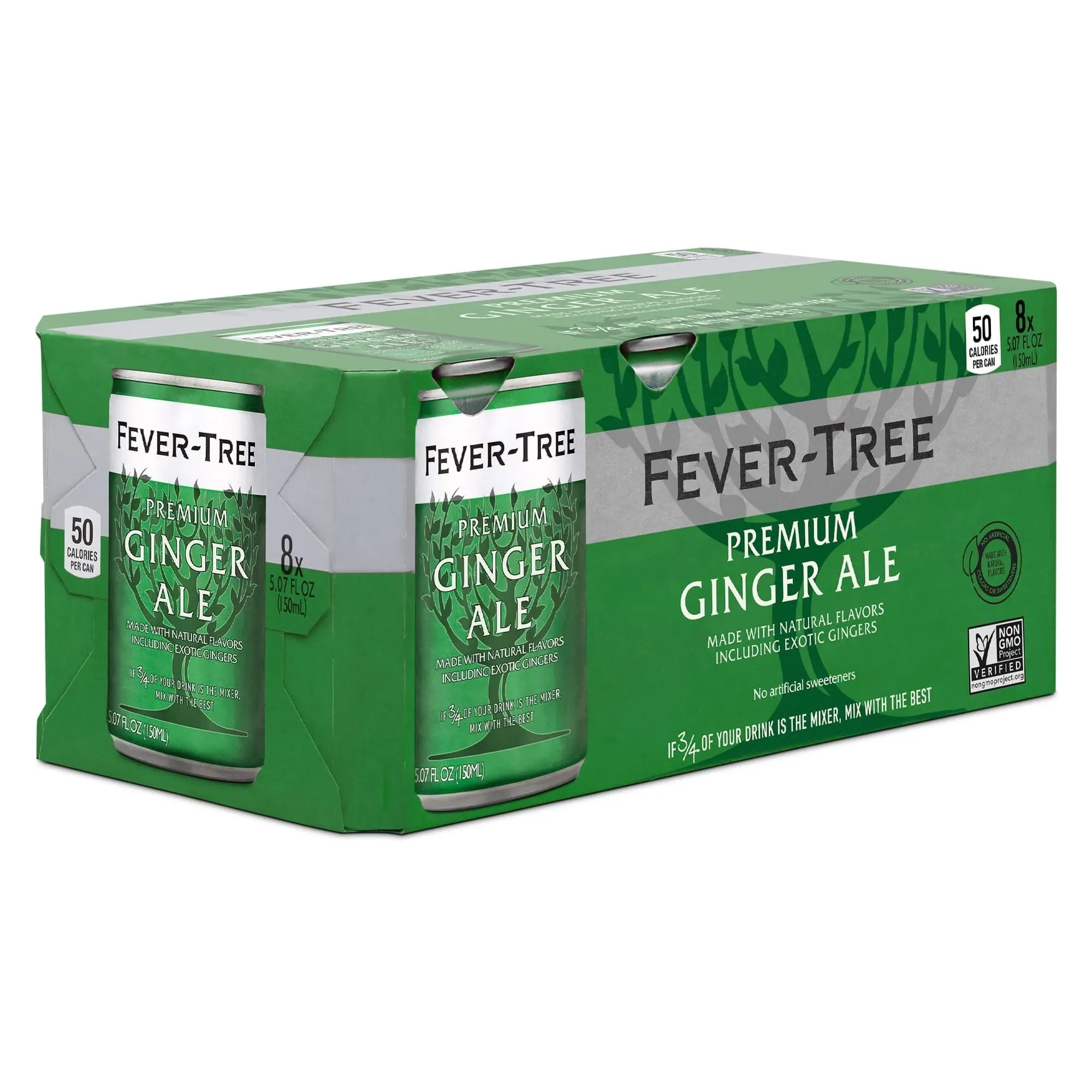 Fever-Tree Premium Ginger Ale (8 x 5.07 fl oz)