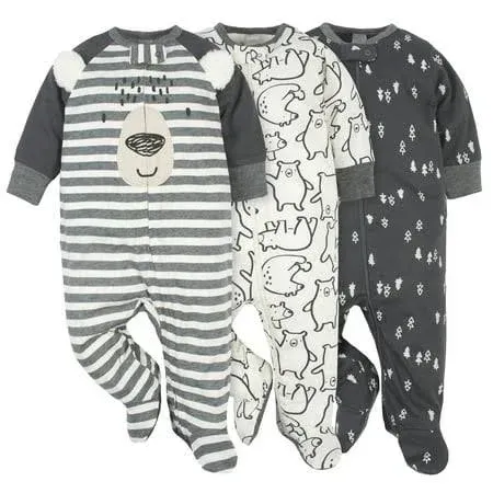 3-Pack Baby Boys Bear Sleep &#39;N Plays