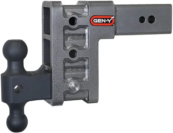 Gen-Y MEGA-DUTY 32K Drop Hitch - 3 Shank (6 Drop | 3 Adjustable Positions | Versa-Ball Mount)