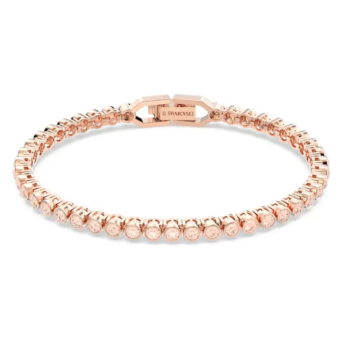 Swarovski Emily bracelet Round cut, Pink, Rose gold-tone plated -5646736 New