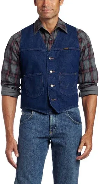 Wrangler Men's Unlined Denim Vest