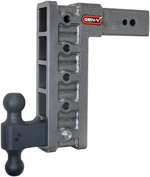 Gen-Y MEGA-DUTY 32K Drop Hitch - 3 Shank (12 Drop | 5 Adjustable Positions | Versa-Ball Mount)