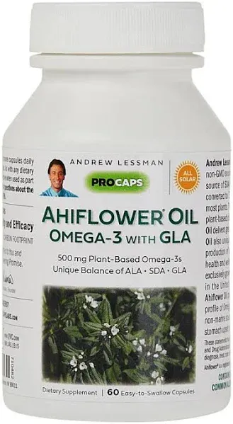 Andrew Lessman Ahiflower Omega-3 Softgels