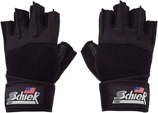 Schiek Sports Platinum Gel Lifting Gloves with Wrist