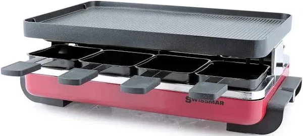 Swissmar Classic Raclette Grill Red Reversible