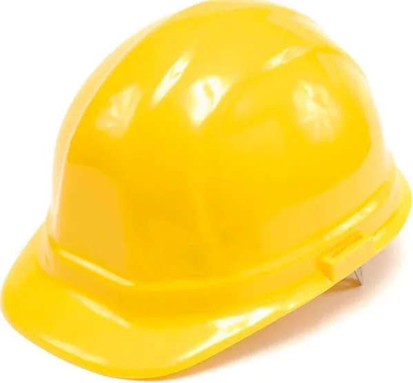 ERB Omega II Cap Style Hard Hats With Pin-Lock Suspensions Yellow