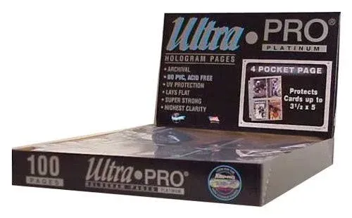 Ultra Pro 4-Pocket Pages 204D (100ct)