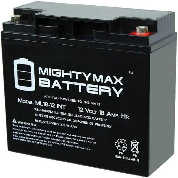 Mighty Max Battery 12V 18ah SLA Battery Replacement