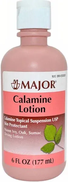 MAJOR Calamine Lotion - Calamine Topical Suspension USP Skin Protectant - 6 Fl Oz (177 mL)