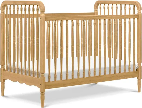 Namesake Liberty 3 in 1 Convertible Spindle Crib with Toddler Bed Conversion Kit - Honey