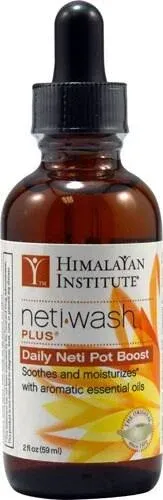 Himalayan Chandra Neti Wash Plus Daily Neti Pot Boost 2 fl oz Liquid Exp 3/26