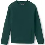 Lands' End School Uniform Kids Crewneck Sweatshirt - Large - Evergreen