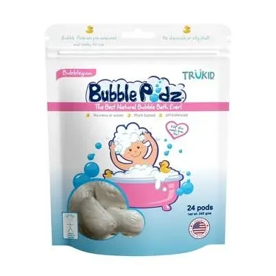 TruKid Bubble Podz Bubble Bath for Baby Kids Gentle Refreshing Bath Bomb for Sensitive Skin