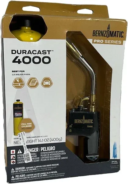 Bernzomatic TS4000ZKC Advanced Performance High Heat Torch Kit - Factory Sealed