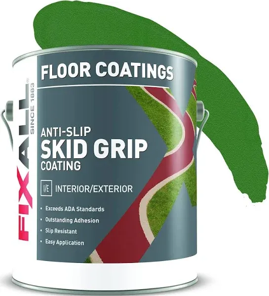 Skid Grip Anti-Slip Coating, 1 Gallon, Crimson F06525, ExceedsADA Standard 368ep