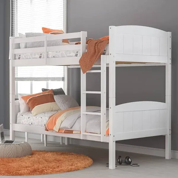 Hillsdale Alexis Wood Arch Twin Over Twin Bunk Bed