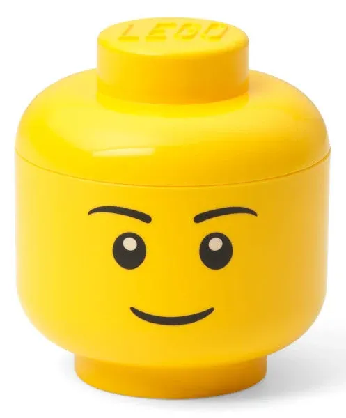 Room Copenhagen- Lego Storage Head - Mini Silly, Holds up to 100 Building Bricks