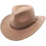 Crushable Outback Cowboy Western Wool Hat, Silver Canyon Pecan / XX-Large