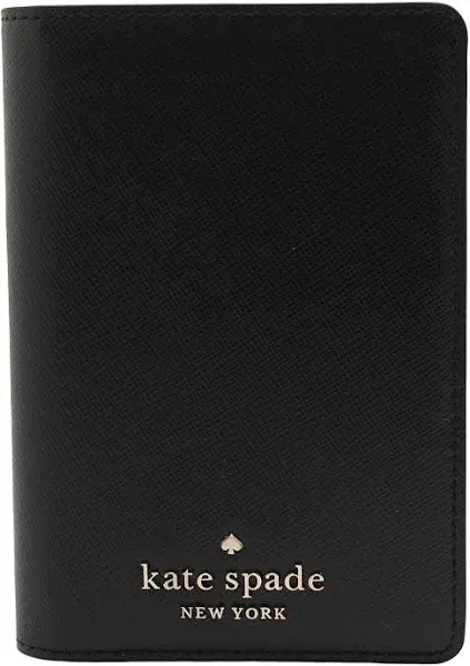 NWOT Kate Spade Leather Passport Holder Black