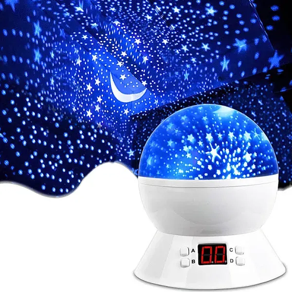  Star Night Light Projector for Boys with Timer - Kids Toys for 3-5 Year Blue