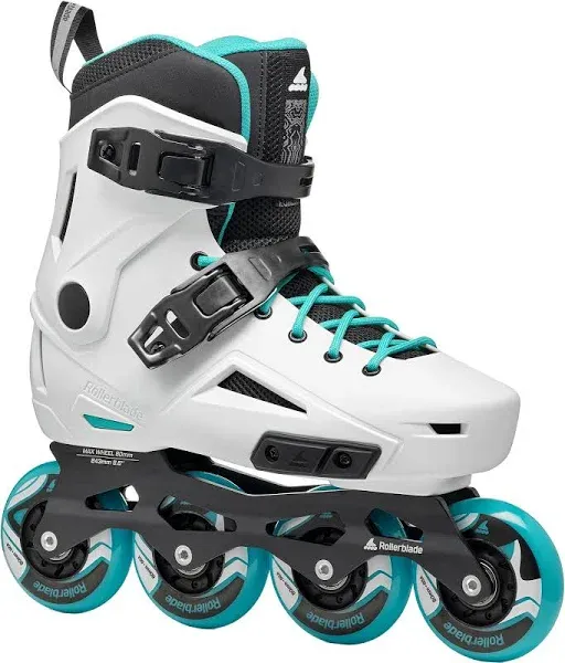 Rollerblade Lightning Women's Urban Inline Skate, White and Aqua