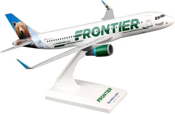 Airbus A320 Commercial Aircraft &#034;Frontier Airlines-Grizw<wbr/>ald the Bear&#034; (N227FR) W