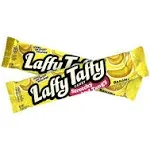 Laffy Taffy Candy, Stretchy & Tangy, Banana Flavor, 1.5 Ounce Bars (Pack of 24)