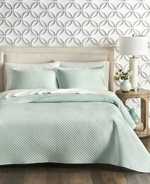 Charter Club Damask Quilted Cotton 2 Pc Coverlet