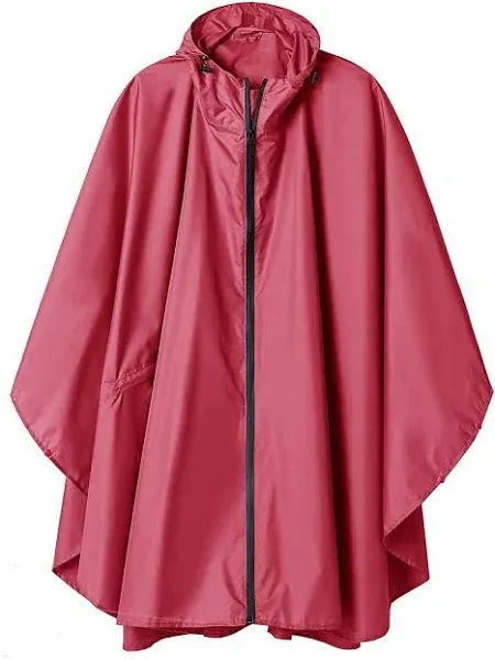 SaphiRose Unisex Rain Poncho Raincoat Hooded for Adults Women with Pockets