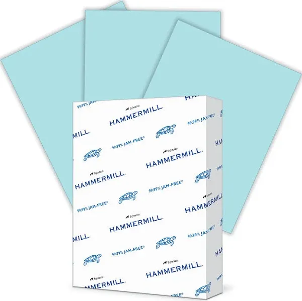 Hammermill Colored Paper, 20 lb Green Printer Paper, 8.5 x 11-3 Ream (1,500 Sheets) - Made in the USA, Pastel Paper